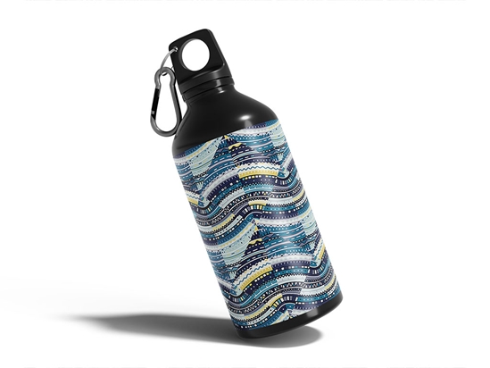 Water Static Art Deco Water Bottle DIY Stickers