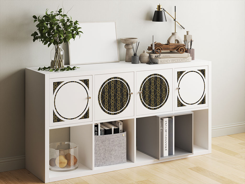 Concentric Circles Art Deco DIY Furniture Stickers