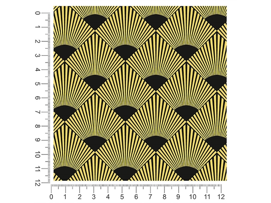 Wave the Fan Art Deco 1ft x 1ft Craft Sheets