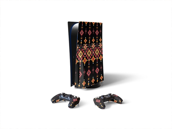 Blushing Elegance Art Deco Sony PS5 DIY Skin