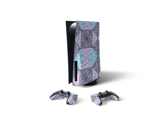 Spinning Hourglass Art Deco Sony PS5 DIY Skin