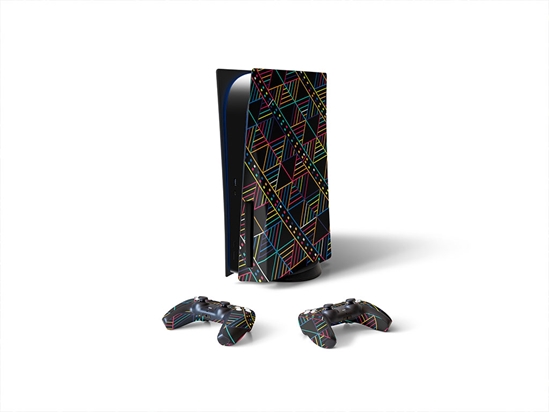 Change Lane Art Deco Sony PS5 DIY Skin