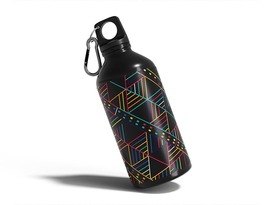 Change Lane Art Deco Water Bottle DIY Stickers