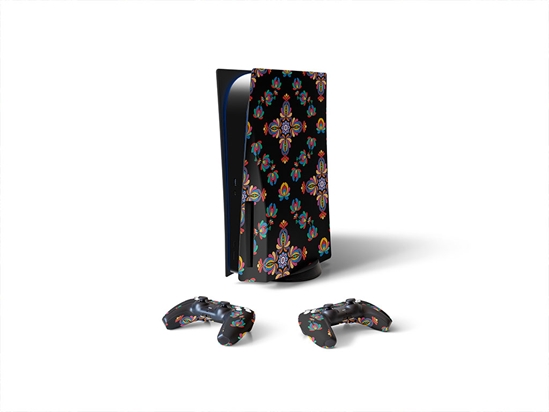 Wicked Flower Art Deco Sony PS5 DIY Skin