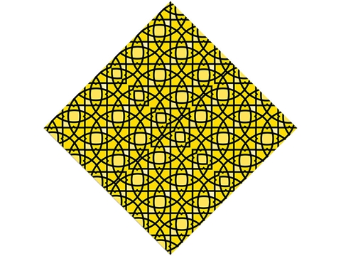 Rcraft™ Yellow Art Deco Craft Vinyl - Blinding Star