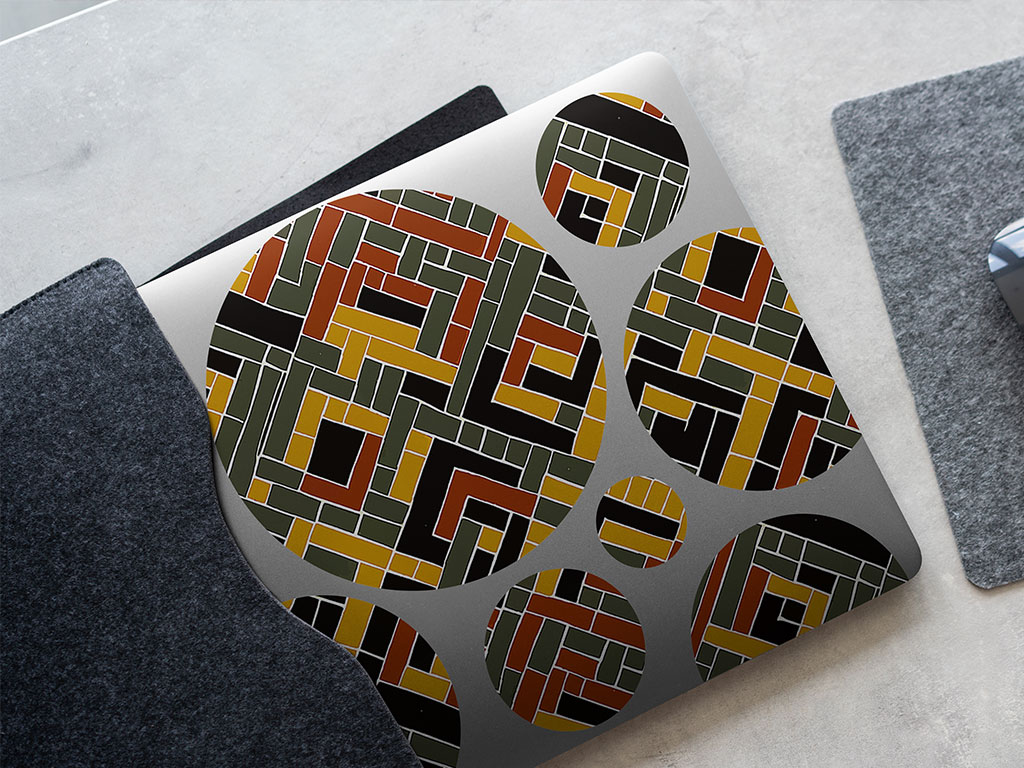 Sturdy Grip Art Deco DIY Laptop Stickers