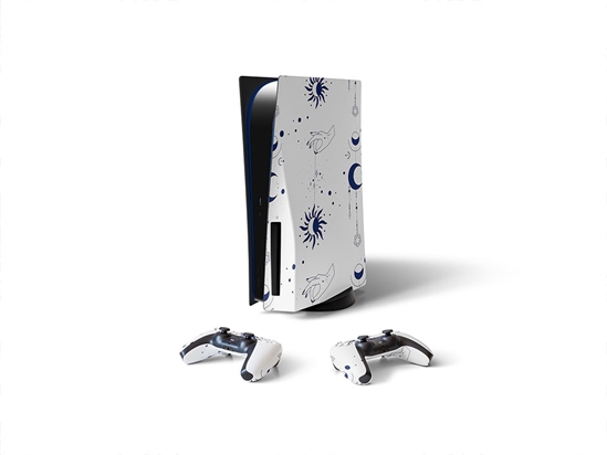 Blue Suns Astrology Sony PS5 DIY Skin