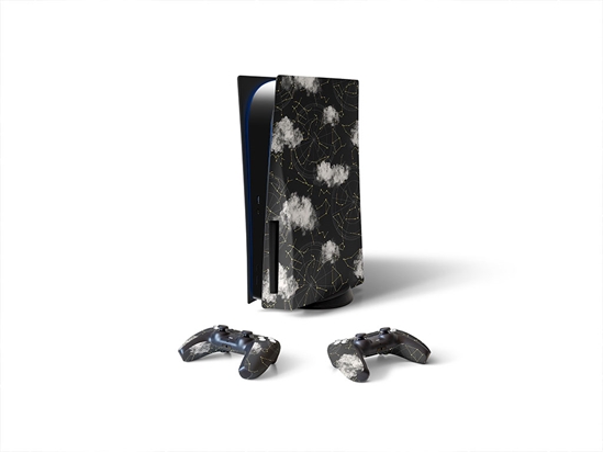 Cloudy Constellations Astrology Sony PS5 DIY Skin