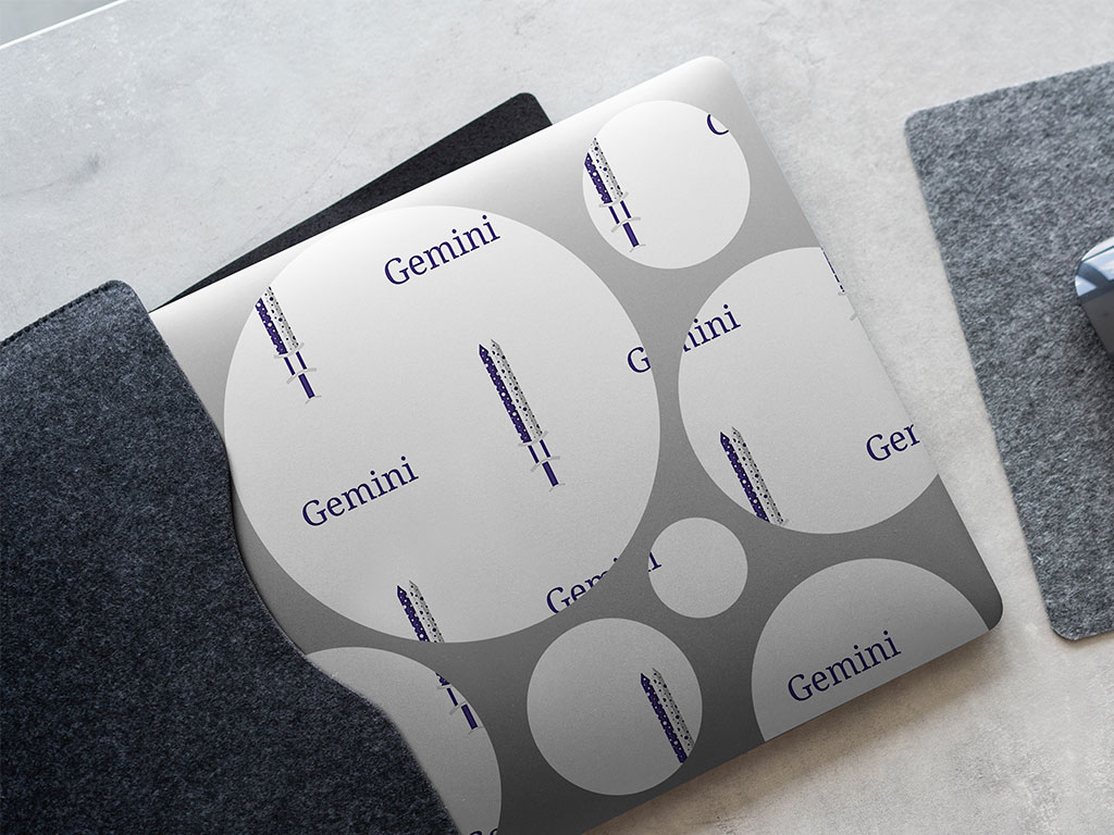 Gemini Swords Astrology DIY Laptop Stickers