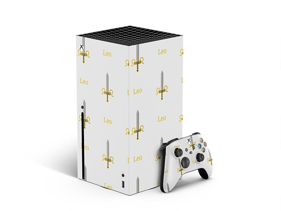 Leo Swords Astrology XBOX DIY Decal