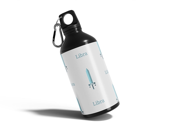 Libra Swords Astrology Water Bottle DIY Stickers