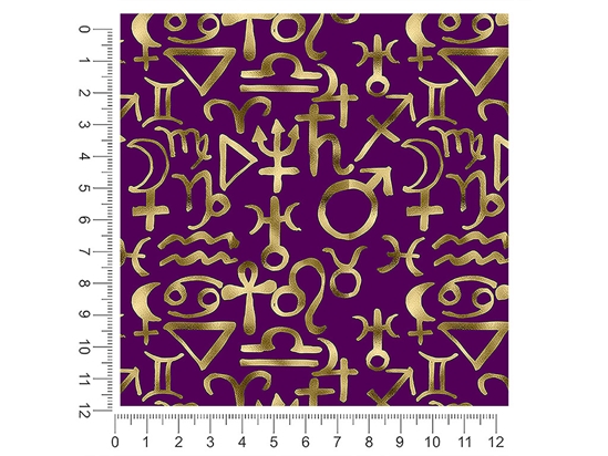 Purple Horoscopes Astrology 1ft x 1ft Craft Sheets