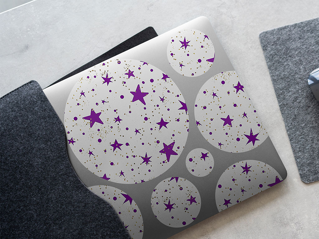 Purple Starlight Astrology DIY Laptop Stickers