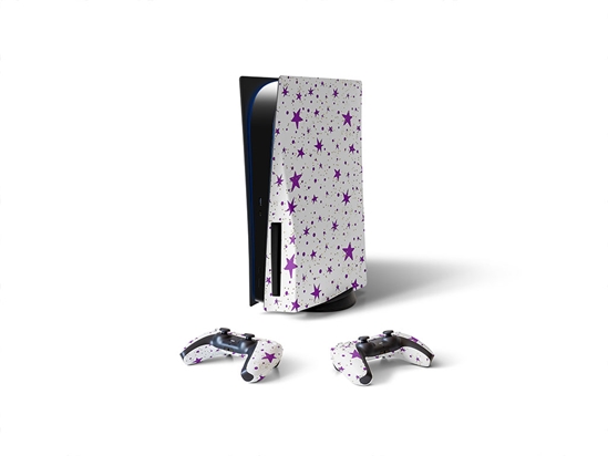 Purple Starlight Astrology Sony PS5 DIY Skin