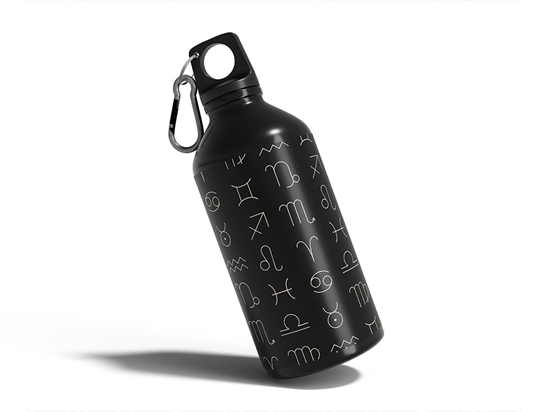 Stellar Symbols Astrology Water Bottle DIY Stickers
