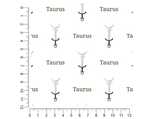 Taurus Swords Astrology 1ft x 1ft Craft Sheets