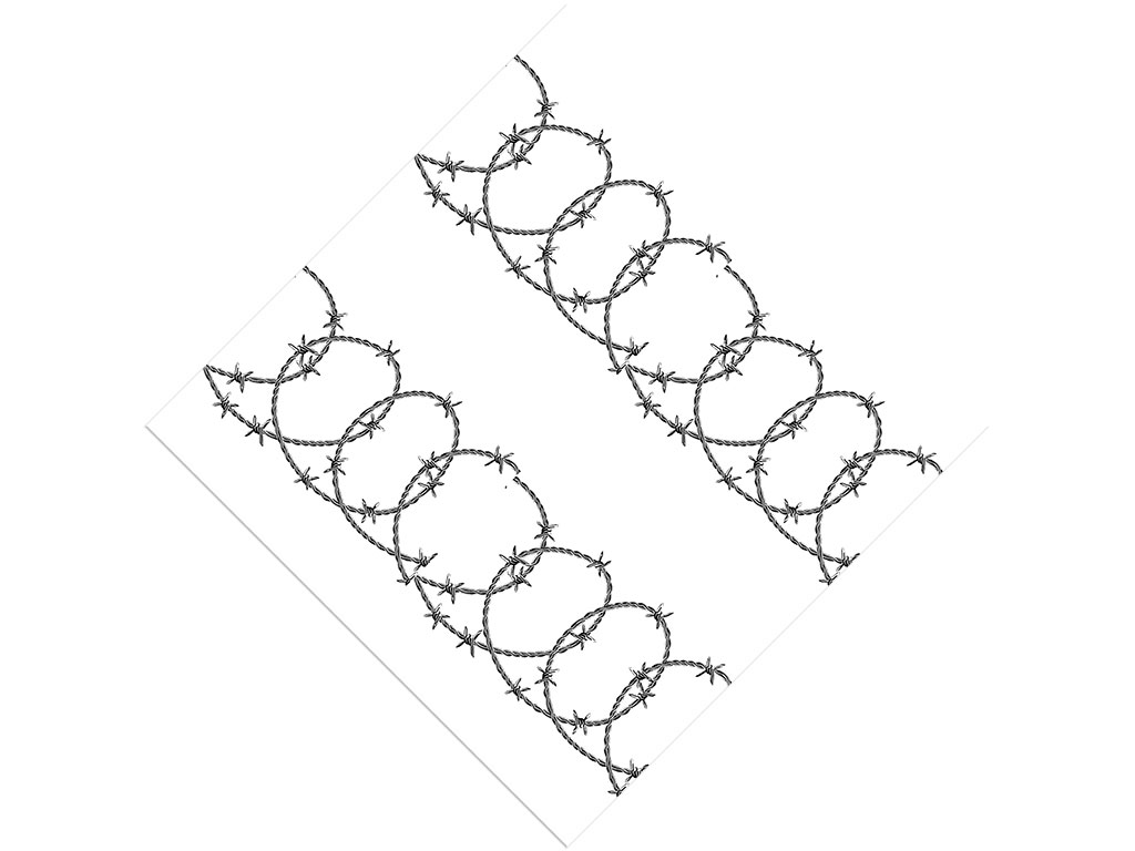 Spiral barbed deals wire