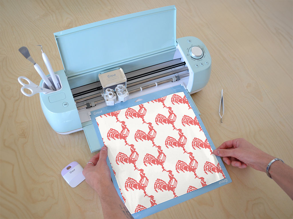 Embroidered Stud Bird Cricut Compatible Vinyl