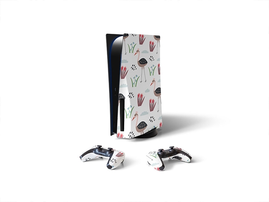 Springtime Strut Bird Sony PS5 DIY Skin