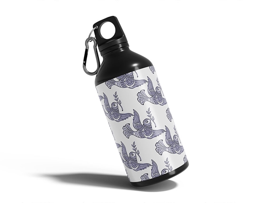 Barbary Tessellations Bird Water Bottle DIY Stickers