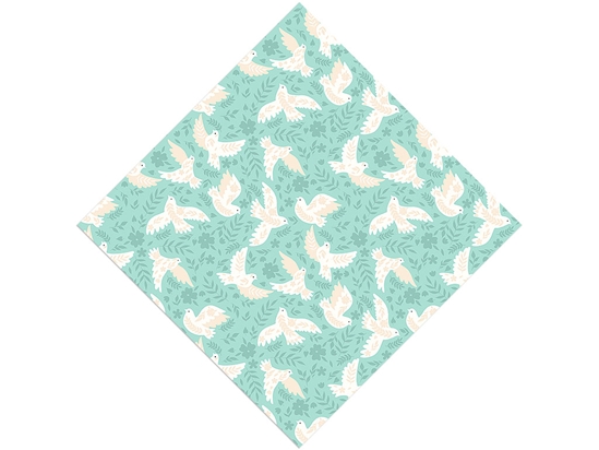 Olive Branches Birds Vinyl Wrap Pattern