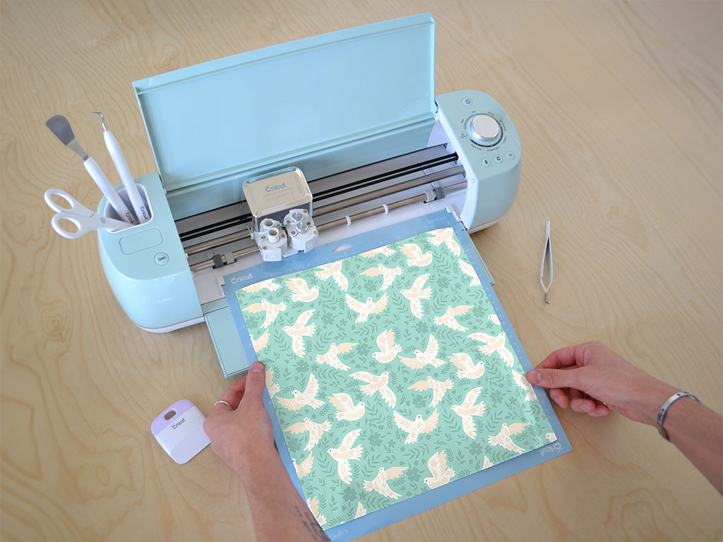 Olive Branches Bird Cricut Compatible Vinyl