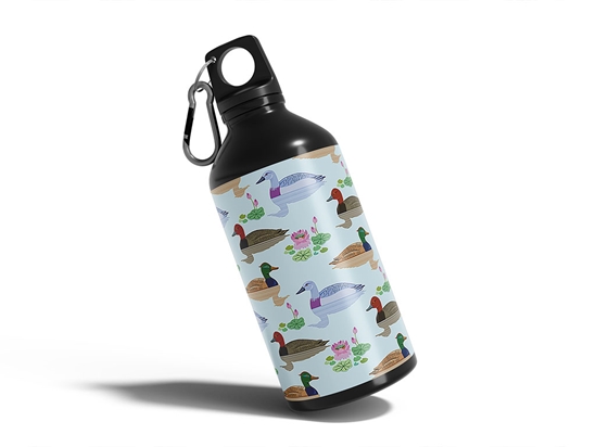 Mulling Mallards Bird Water Bottle DIY Stickers