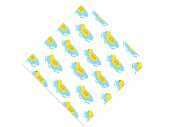 Rubber Duckie Birds Vinyl Wrap Pattern