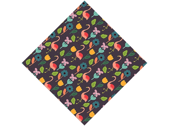 Flower Fun Birds Vinyl Wrap Pattern