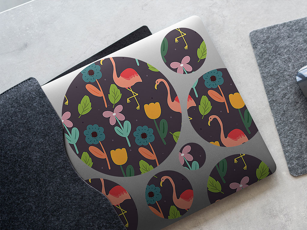 Flower Fun Bird DIY Laptop Stickers