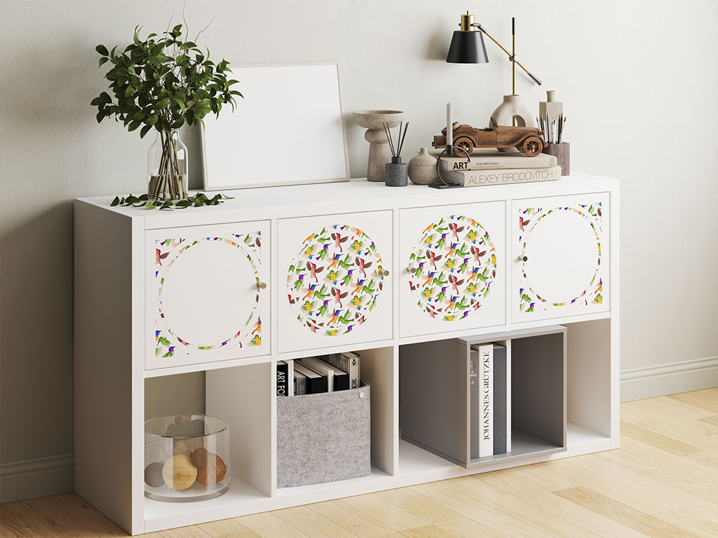 Rainbow Family Bird DIY Furniture Stickers