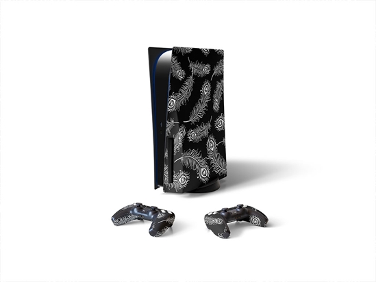 Feathered Midnight Bird Sony PS5 DIY Skin