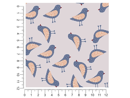 Crosswalk Wait Bird 1ft x 1ft Craft Sheets