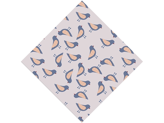 Crosswalk Wait Birds Vinyl Wrap Pattern