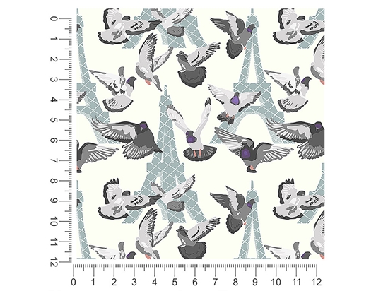 Parisian Urbanites Bird 1ft x 1ft Craft Sheets