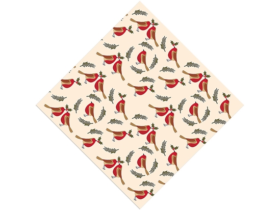 Holly Jolly Birds Vinyl Wrap Pattern