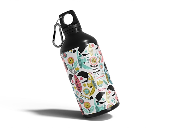 Chit Chat Bird Water Bottle DIY Stickers