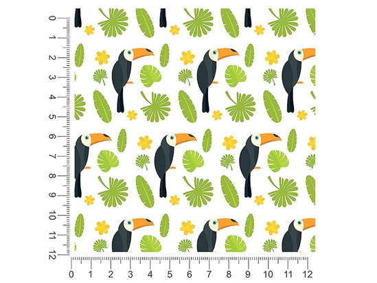 Jungle Greens Bird 1ft x 1ft Craft Sheets