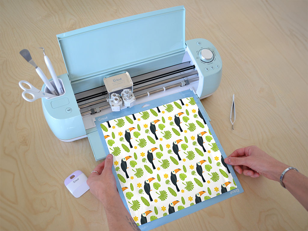 Jungle Greens Bird Cricut Compatible Vinyl