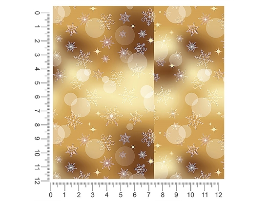 Golden Snow Bokeh 1ft x 1ft Craft Sheets