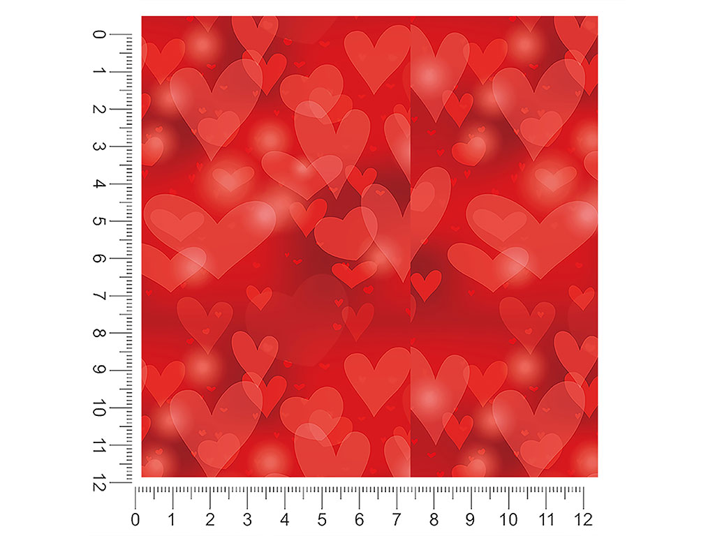 Valentine Glasses Bokeh 1ft x 1ft Craft Sheets