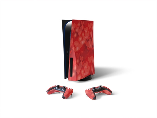 Valentine Glasses Bokeh Sony PS5 DIY Skin