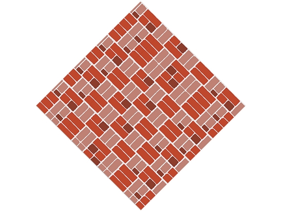 Rust Red Brick Vinyl Wrap Pattern