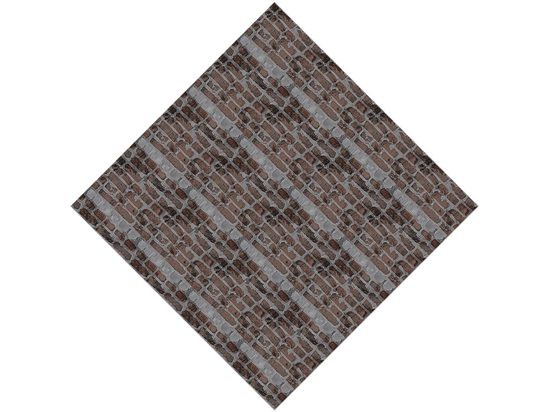 Carob Brown Brick Vinyl Wrap Pattern