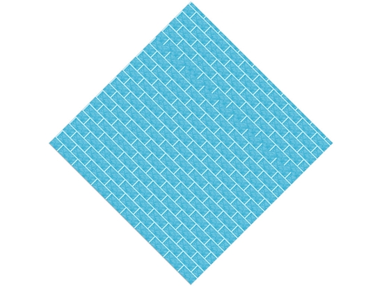 Cyan  Brick Vinyl Wrap Pattern