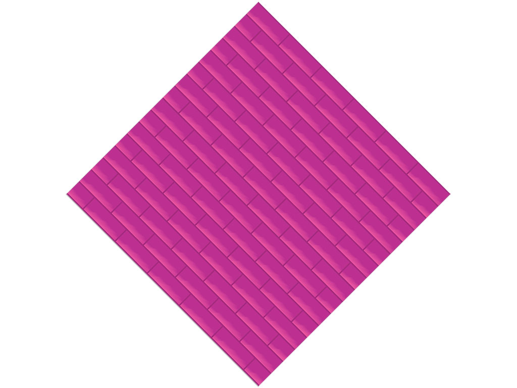 Fuchsia  Brick Vinyl Wrap Pattern