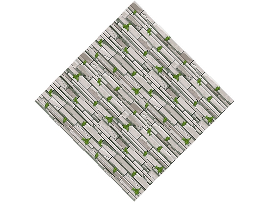 Mossy Grey Brick Vinyl Wrap Pattern