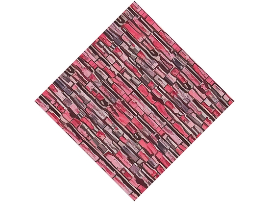 Pink  Brick Vinyl Wrap Pattern