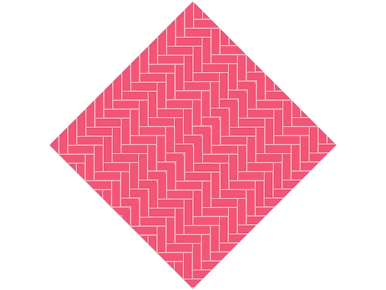 Watermelon Pink Brick Vinyl Wrap Pattern