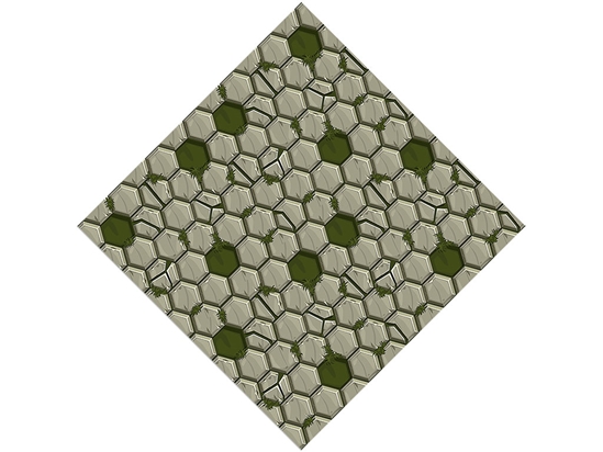 Green Mossy Brick Vinyl Wrap Pattern